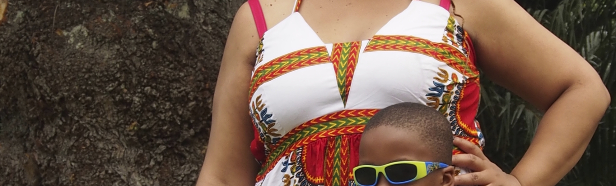 Mutter und Sohn in Kapstadt, Südafrika