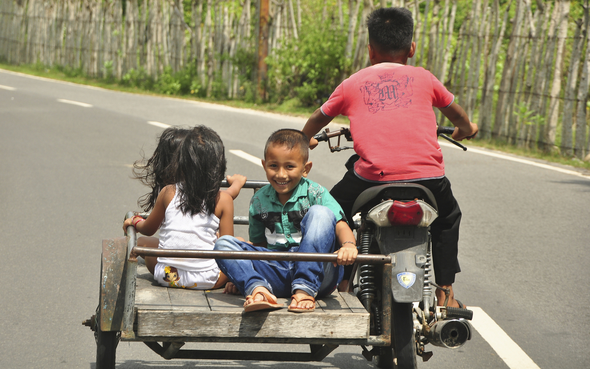 Motorradfahrt auf Pulau Weh, Indonesien