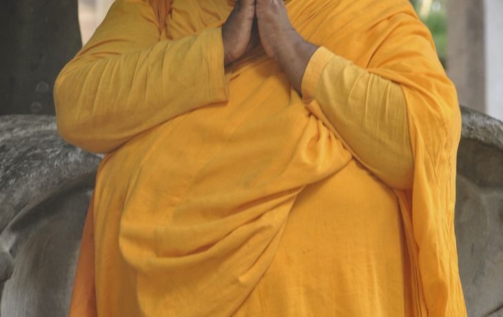 Mönche in Colombo, Sri Lanka