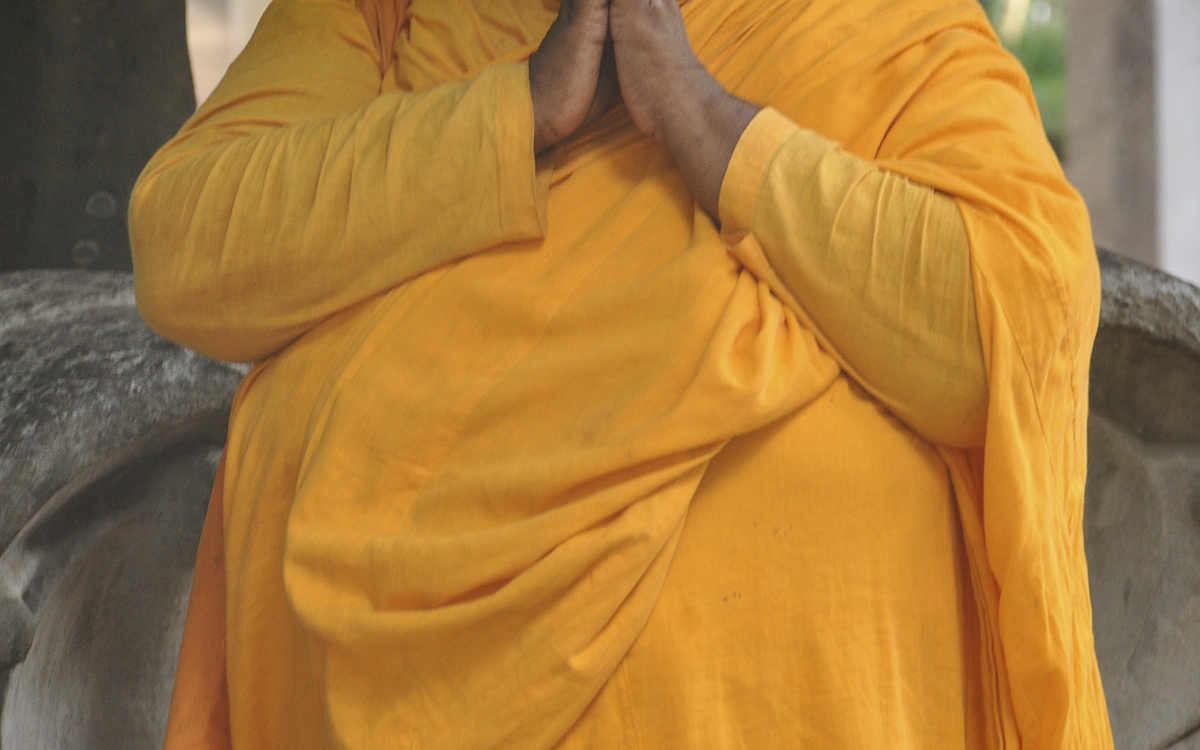 Mönche in Colombo, Sri Lanka