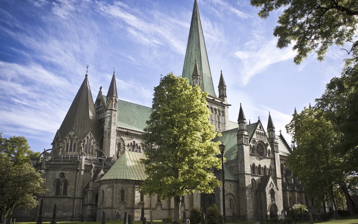 Nidarosdom in Trondheim, Norwegen