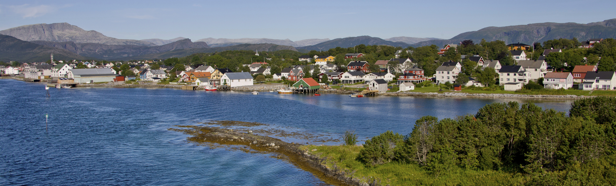 Panorama von Bronnoysund, Norwegen