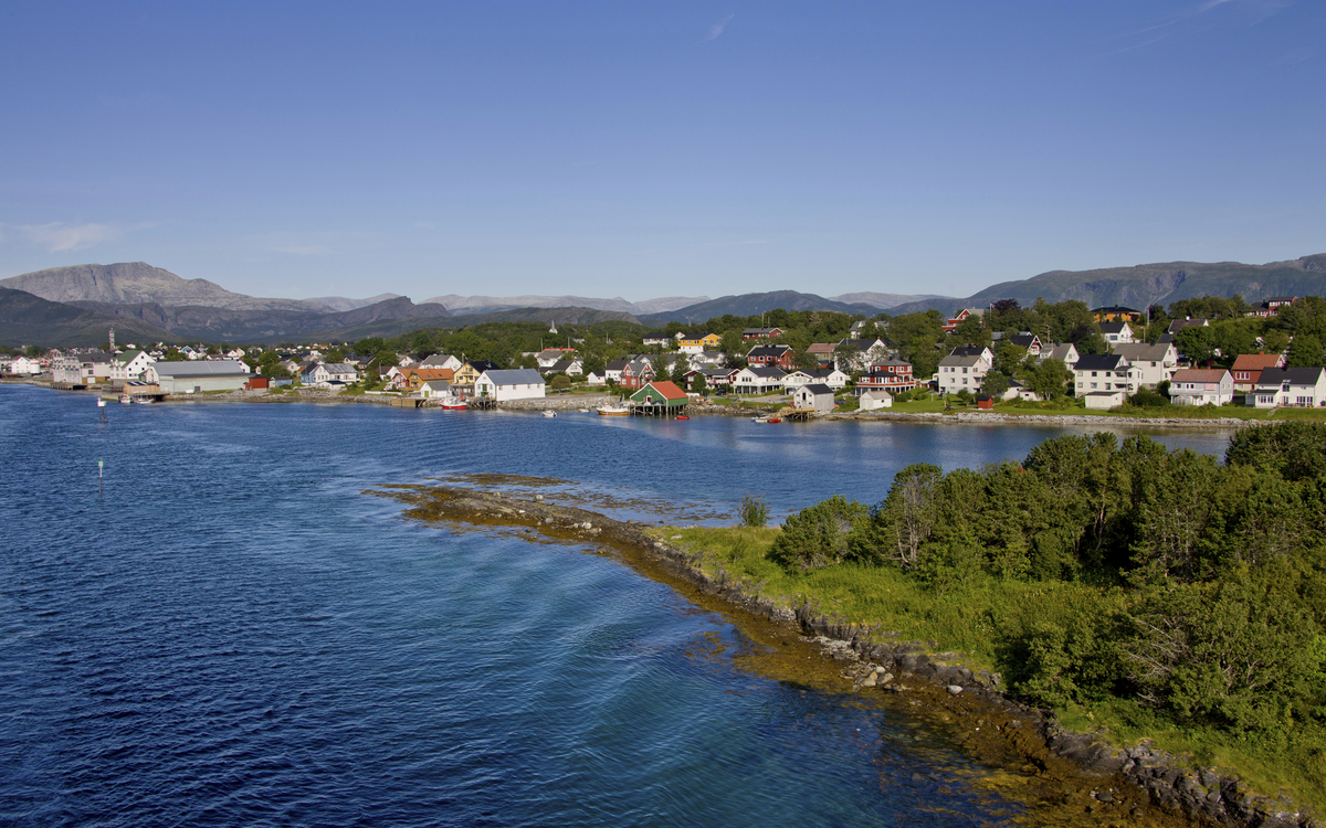 Panorama von Bronnoysund, Norwegen