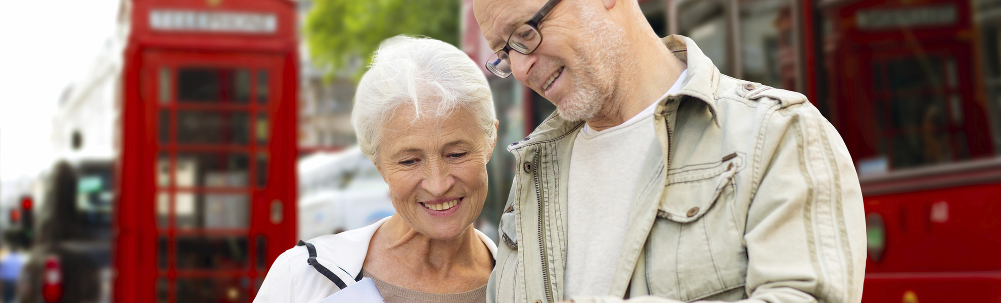Pärchen in London, England