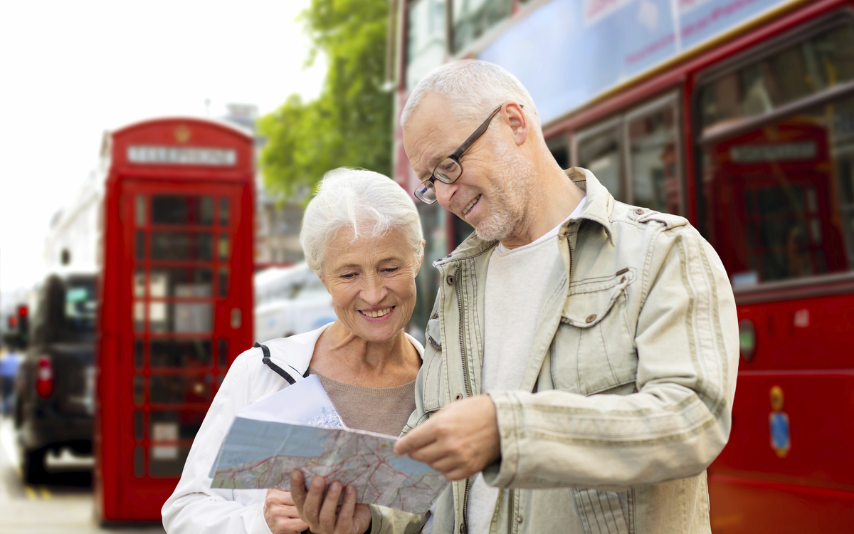 Pärchen in London, England