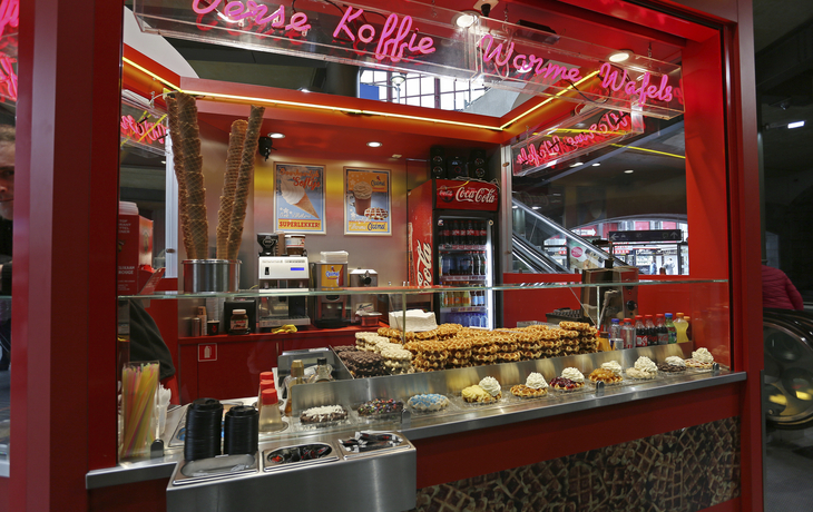 Lokal für Belgische Waffeln in Antwerpen, Belgien