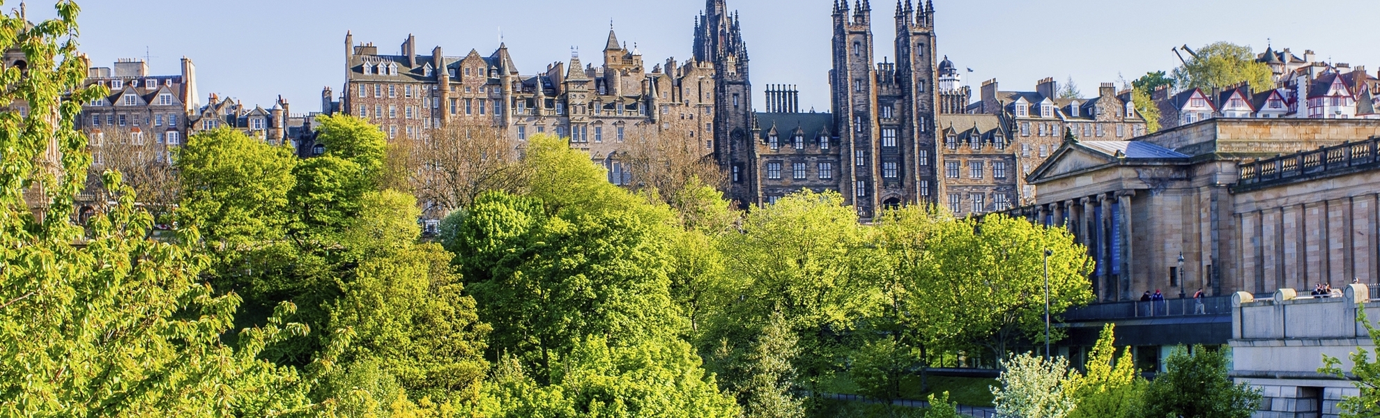 Princess Street Gärten in Edinburgh, Schottland