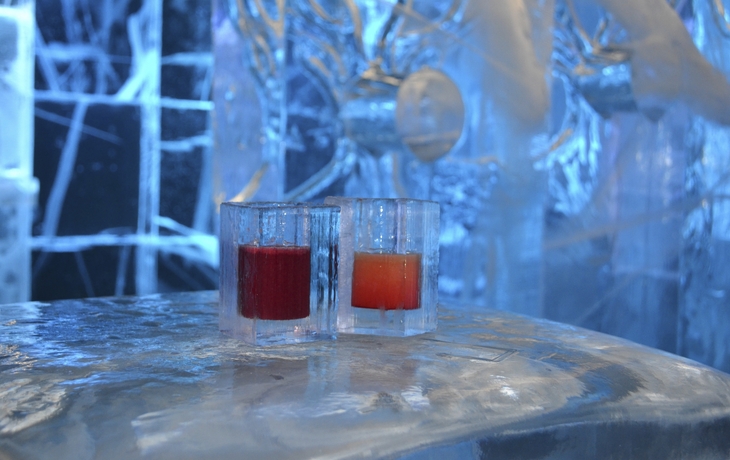 Getränke in der Eisbar