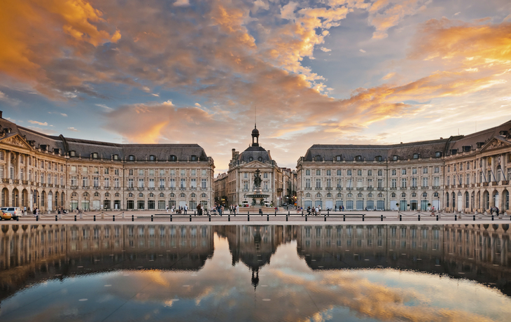 Place de la Bourse in Bordeaux, Frankreich