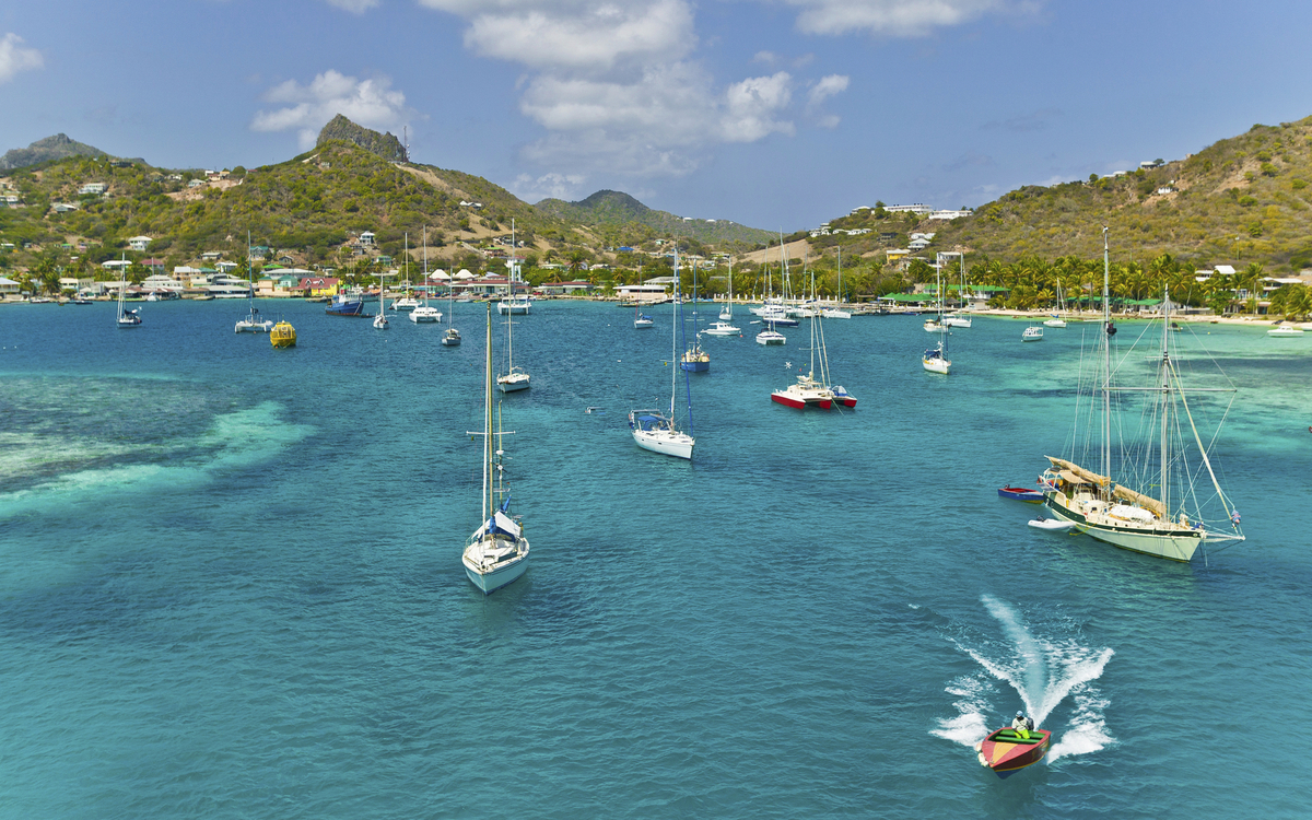 Hafen in Port Elizabeth, Saint Vincent