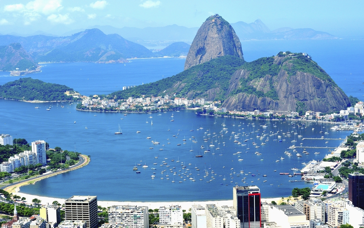 Der Zuckerhut in Rio de Janeiro, Brasilien