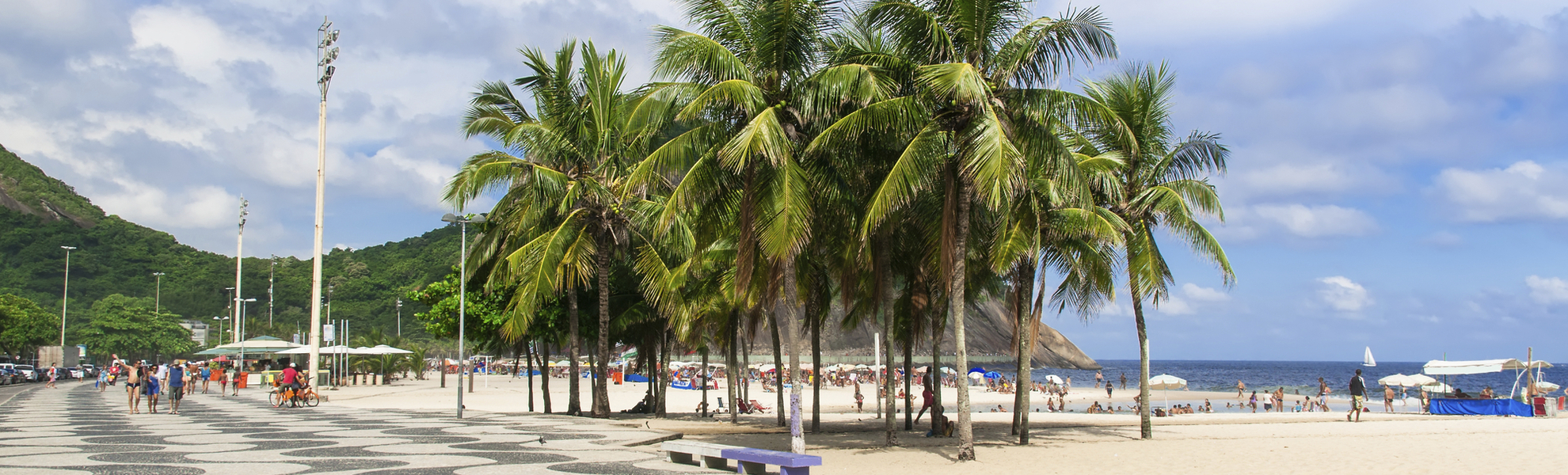 Strandpromenade Rio de Janeiros, Brasilien