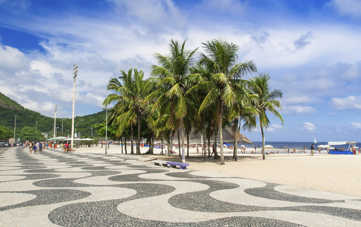 Strandpromenade Rio de Janeiros, Brasilien