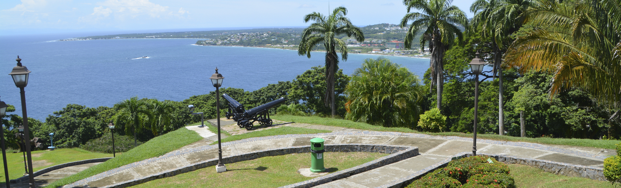 Landschaft von Scarborough, Trinidad und Tobago