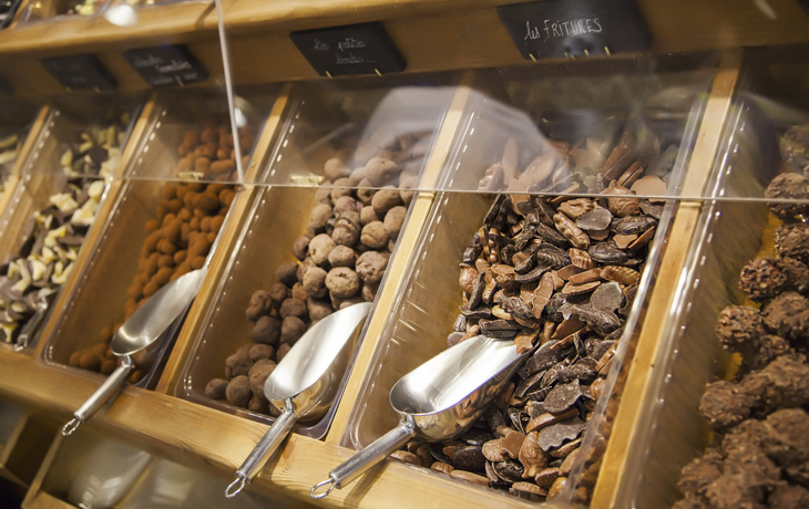 Schokolade in verschiedenen Ausführungen