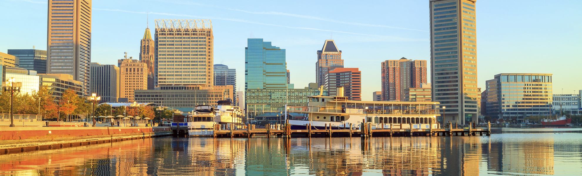 Hafen und Wasserfront von Baltimore, USA