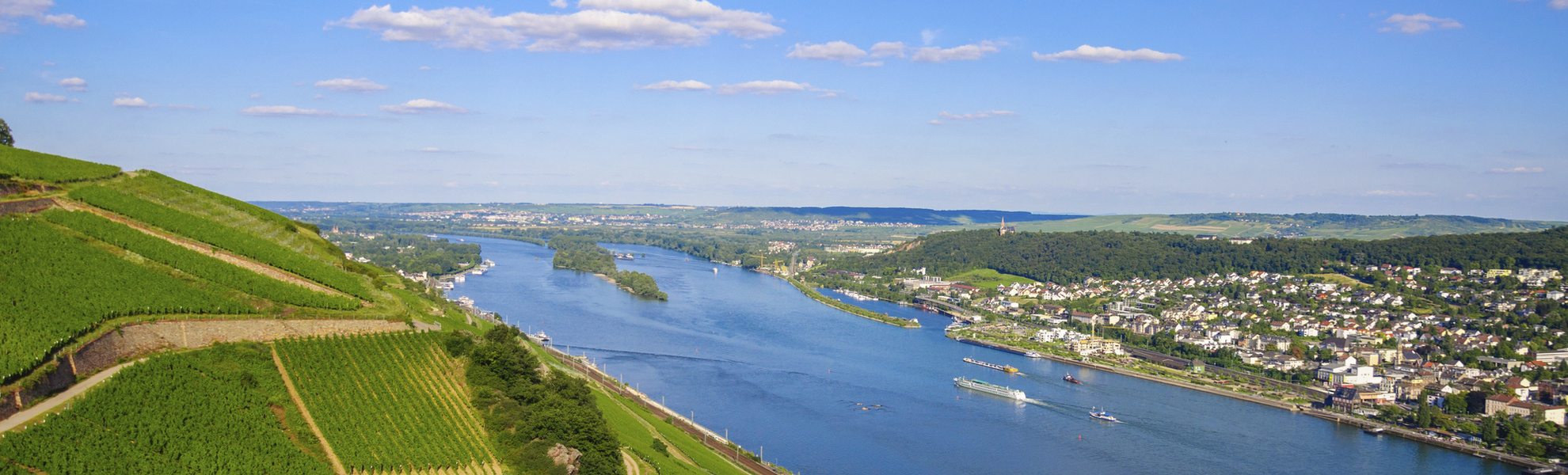 Rhein bei Rüdesheim, Deutschland