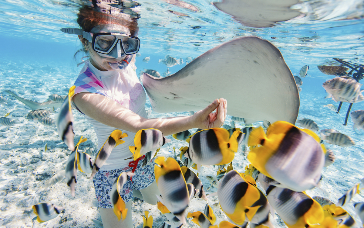 Schnorcheln auf Bora Bora, Französisch Polynesien