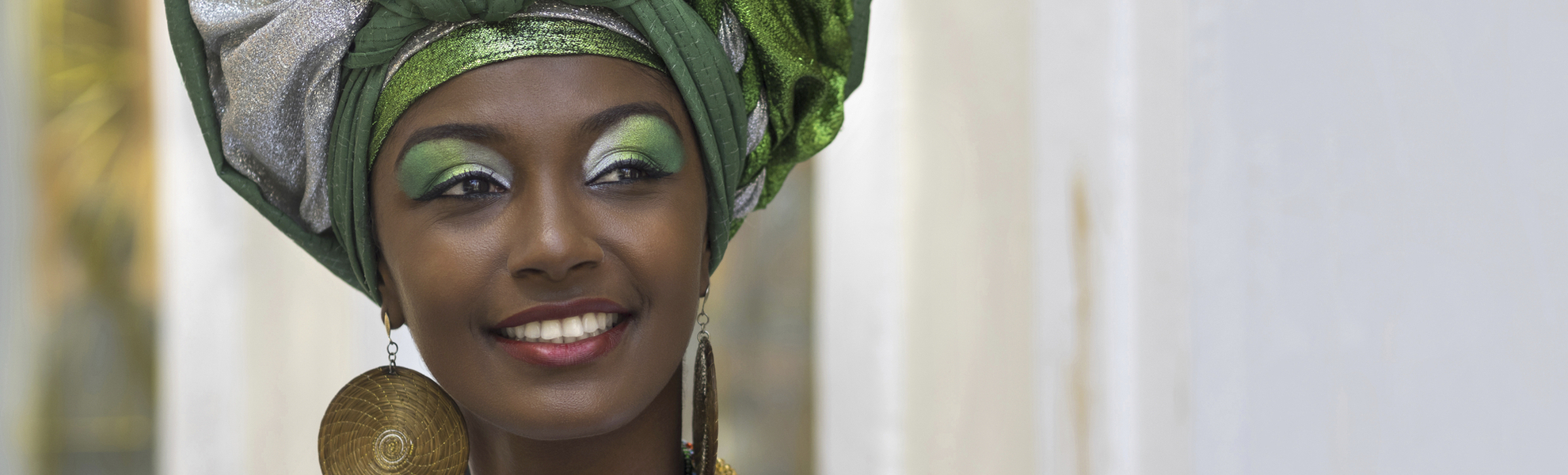 traditionell gekleidete Kubanerin