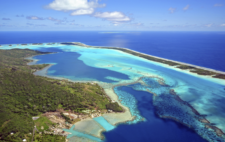 Küste von Bora Bora, Französisch Polynesien