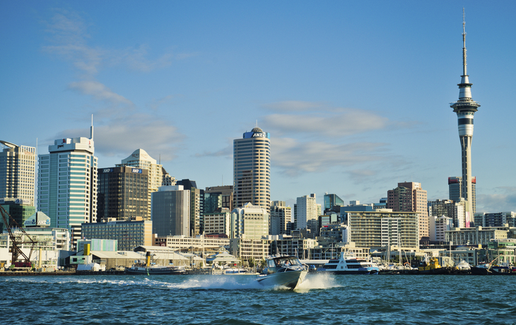 Die Skyline von Auckland, Neuseeland