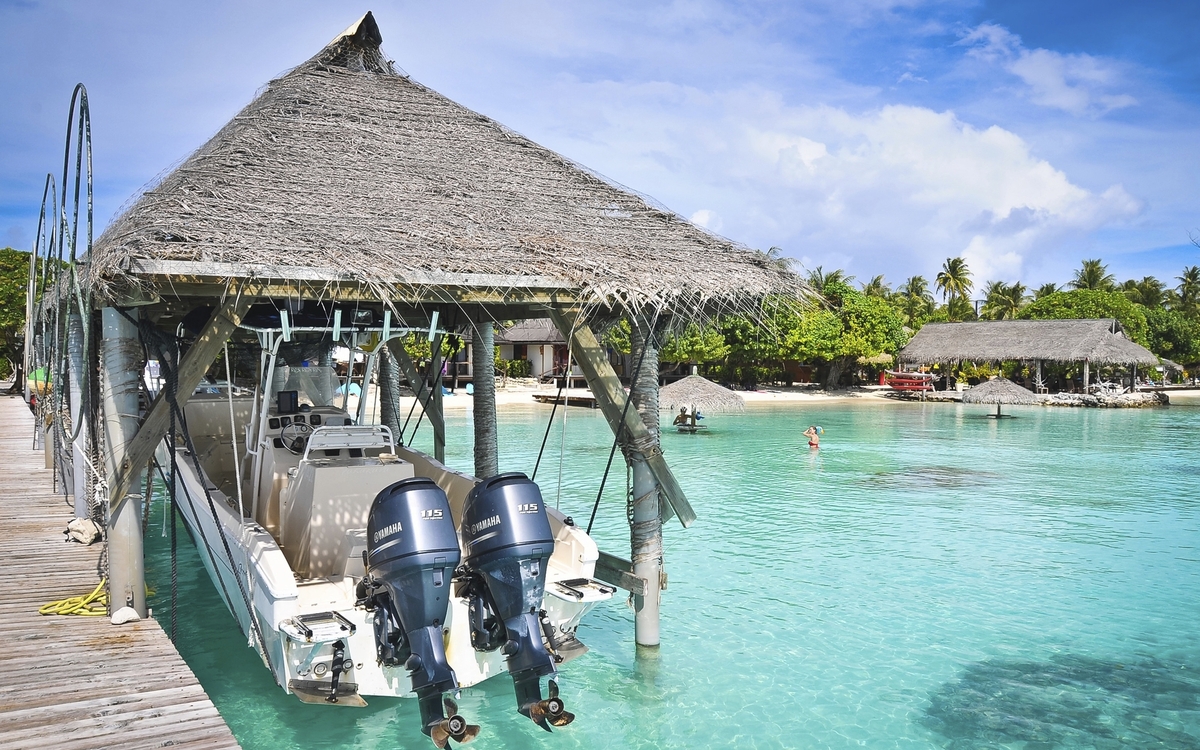 kleiner Hafen in Papeete auf Tahiti