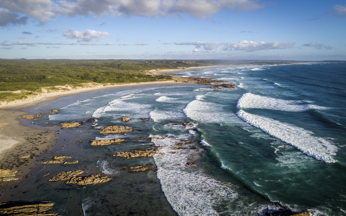 Tasmanische Küste in Australien
