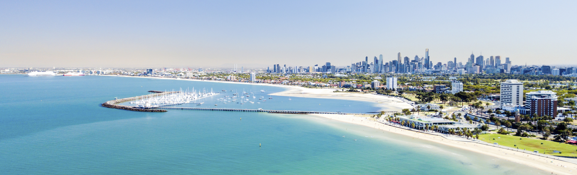 St Kilda Beach in Melbourne, Australien