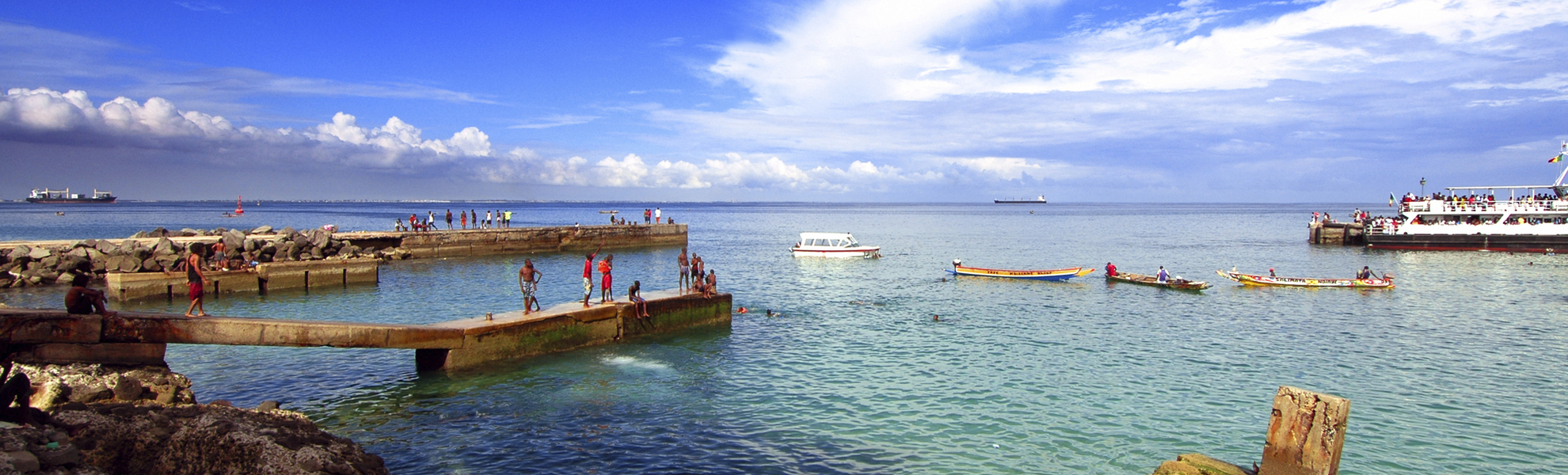 Küste der Insel Gorée in der Nähe von Dakar, Senegal