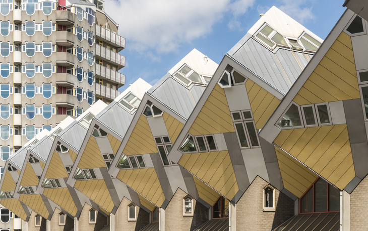 Cube Haeuser in Rotterdam, Niederlande