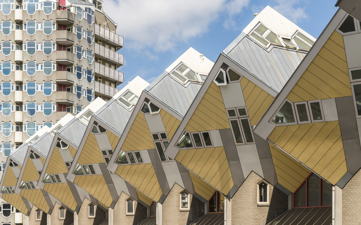 Cube Haeuser in Rotterdam, Niederlande
