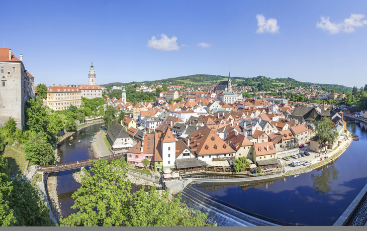 Panorama von Krumau, Tschechien
