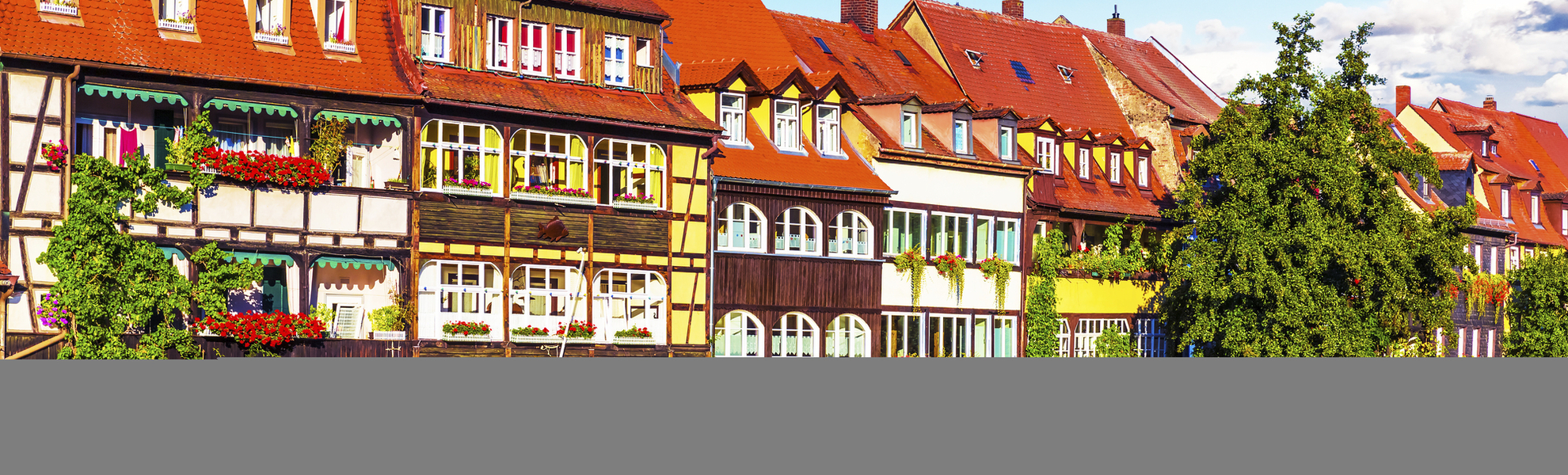 Die Regnitz in Bamberg, Deutschland