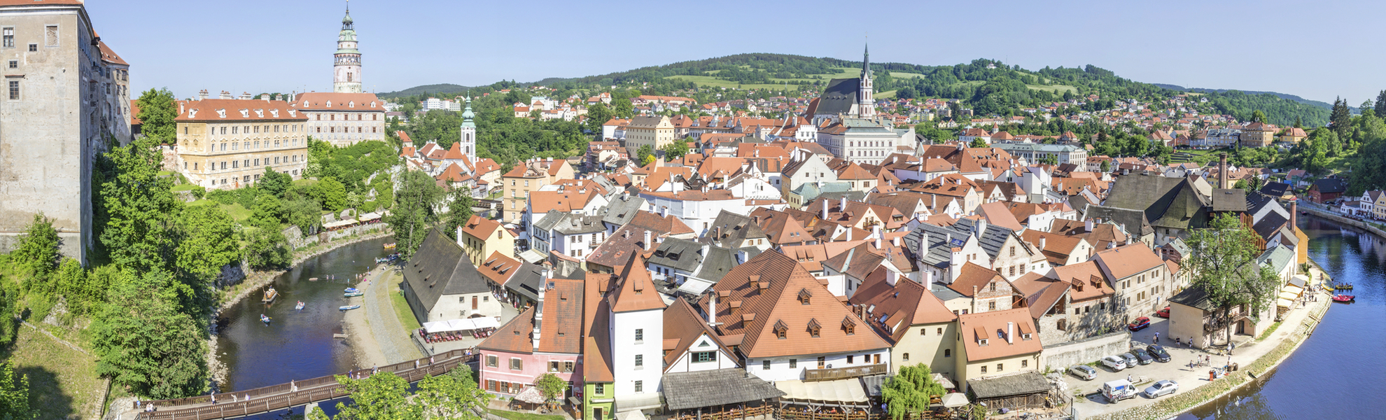 Panorama von Krumau, Tschechien