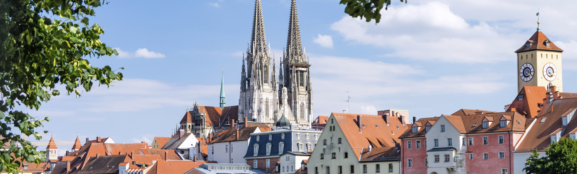 Panorama von Regensburg, Deutschland