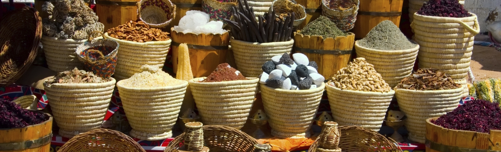 Gewürzstand auf einem Markt in Ägypten