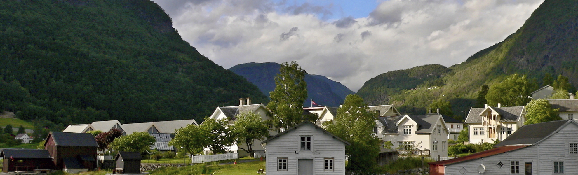 Das kleine Dorf Skjolden, Norwegen