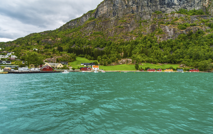 Lustrafjord durch Skjolden, Norwegen