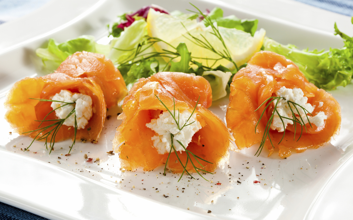 schmackhaft zubereiteter Lachs