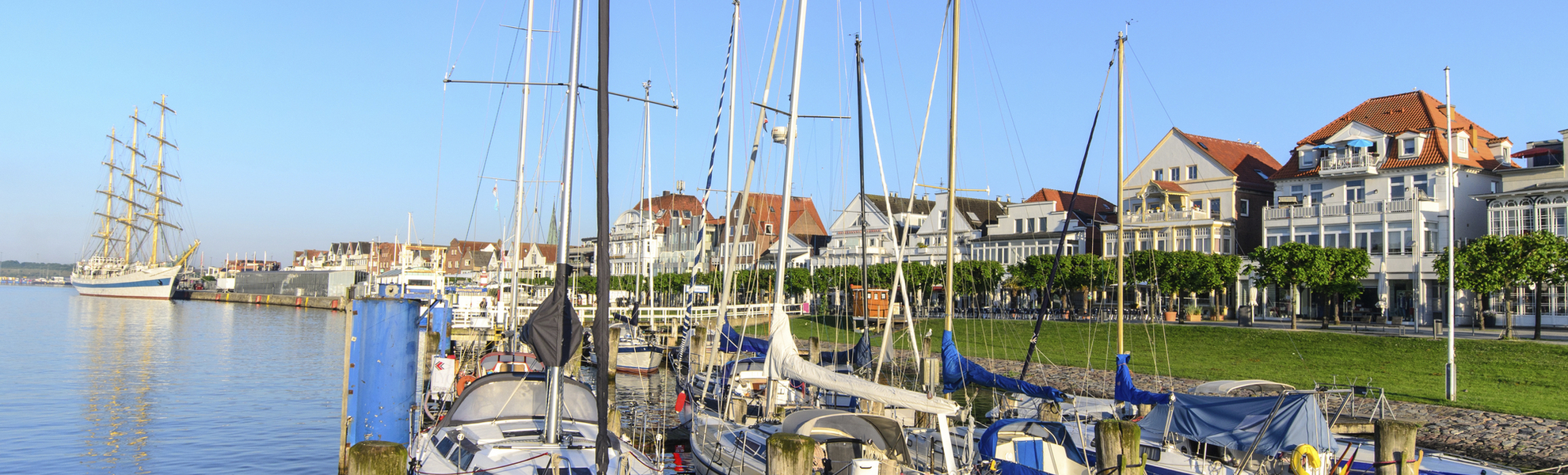 Segelboote in Travemünde, Deutschland