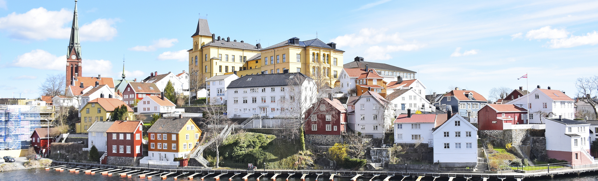 Hafen von Arendal, Norwegen