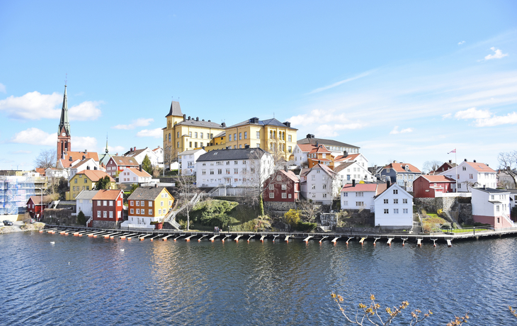 Hafen von Arendal, Norwegen