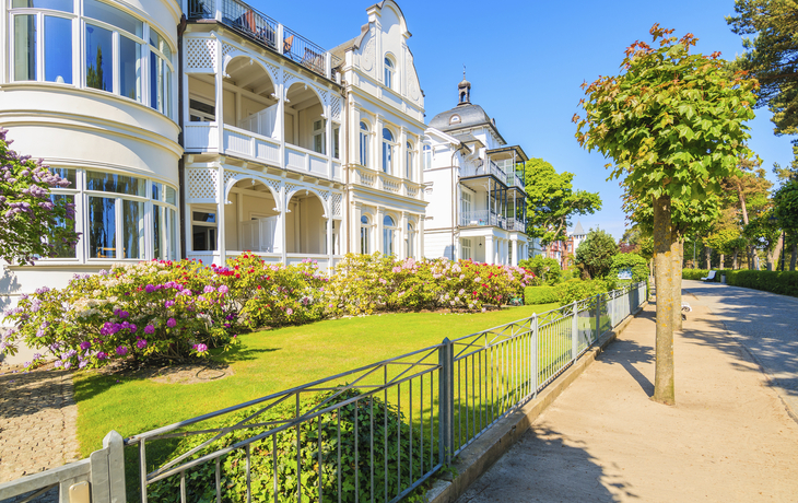 Häuserreihe in Binz, Deutschland