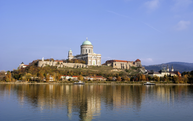 Blick auf Esztergom, Ungarn