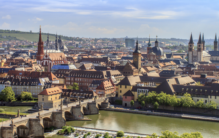 Panorama von Würzburg, Deutschland