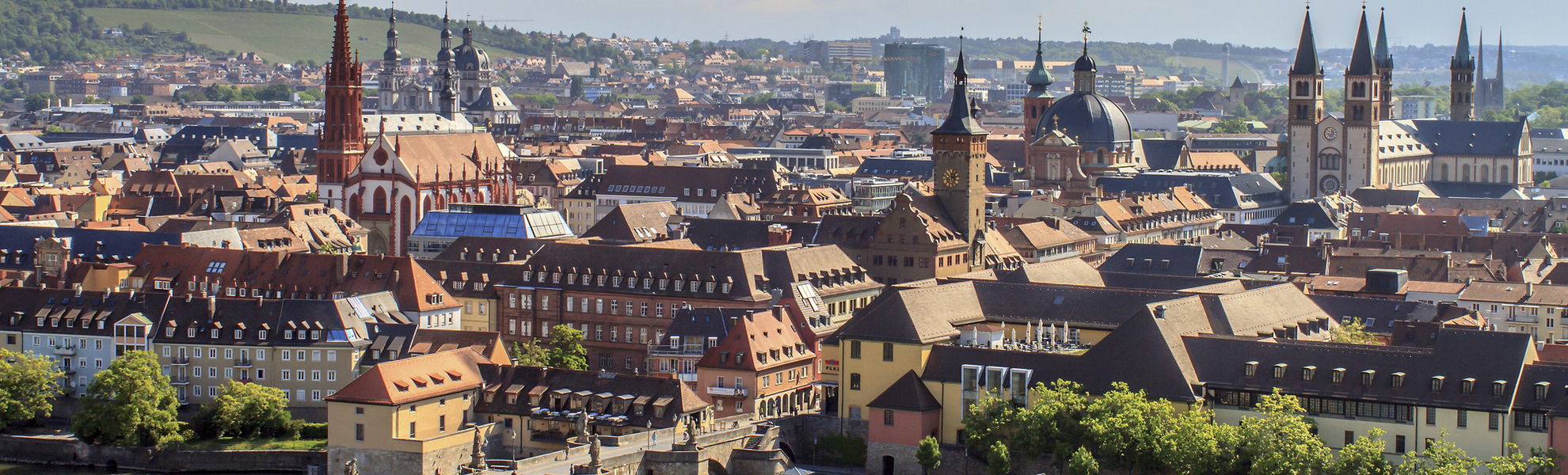 Panorama von Würzburg, Deutschland