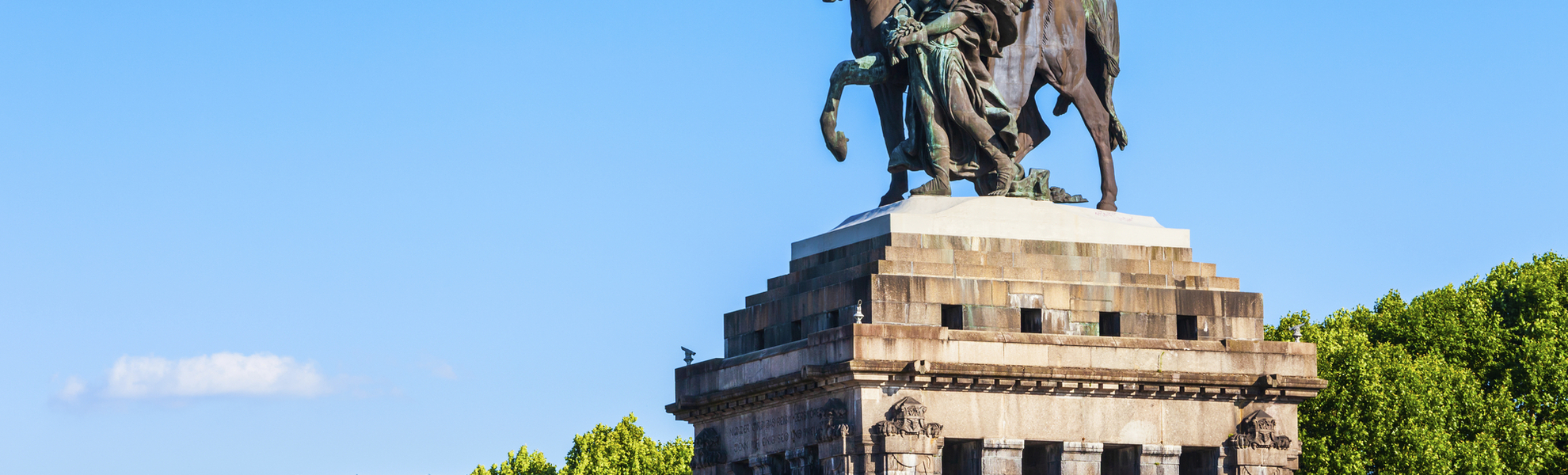 Deutsches Eck in Koblenz, Deutschland