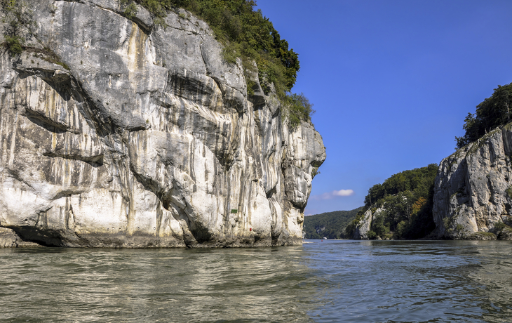 Der Donaudurchbruch in der Nähe von Kehlheim, Deutschland