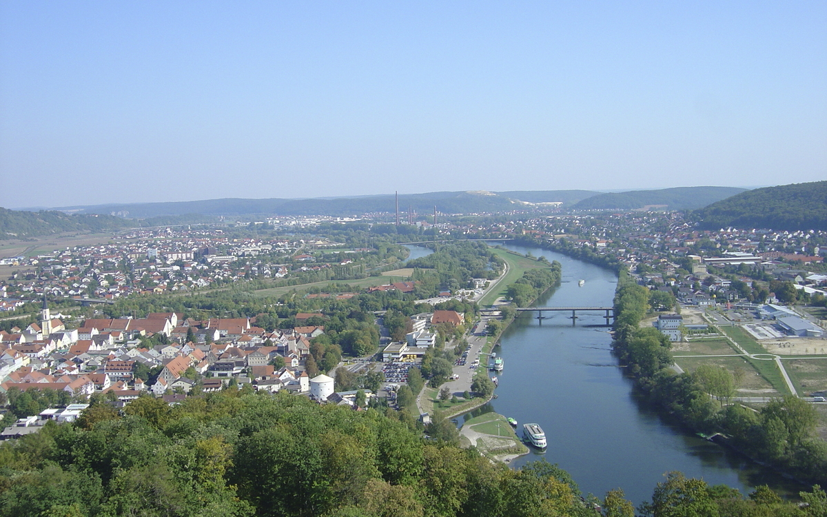 Luftansicht von Kelheim, Deutschland