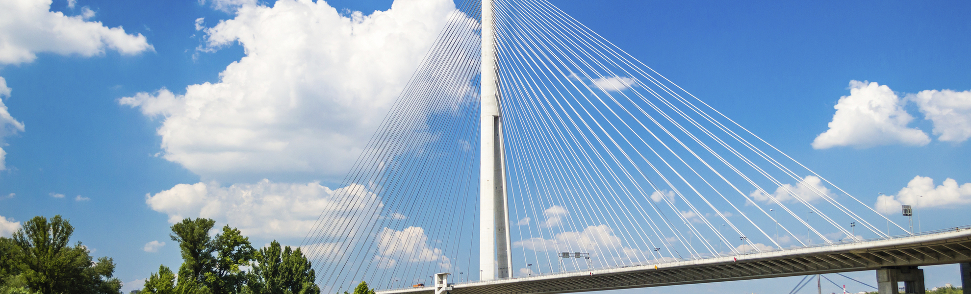 Ada Bruecke in Belgrad, Serbien